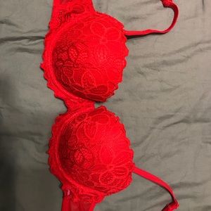 Red Lace Pink by Victoria’s Secret Bra